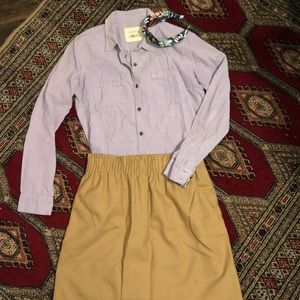 Purple Corduroy Buttondown